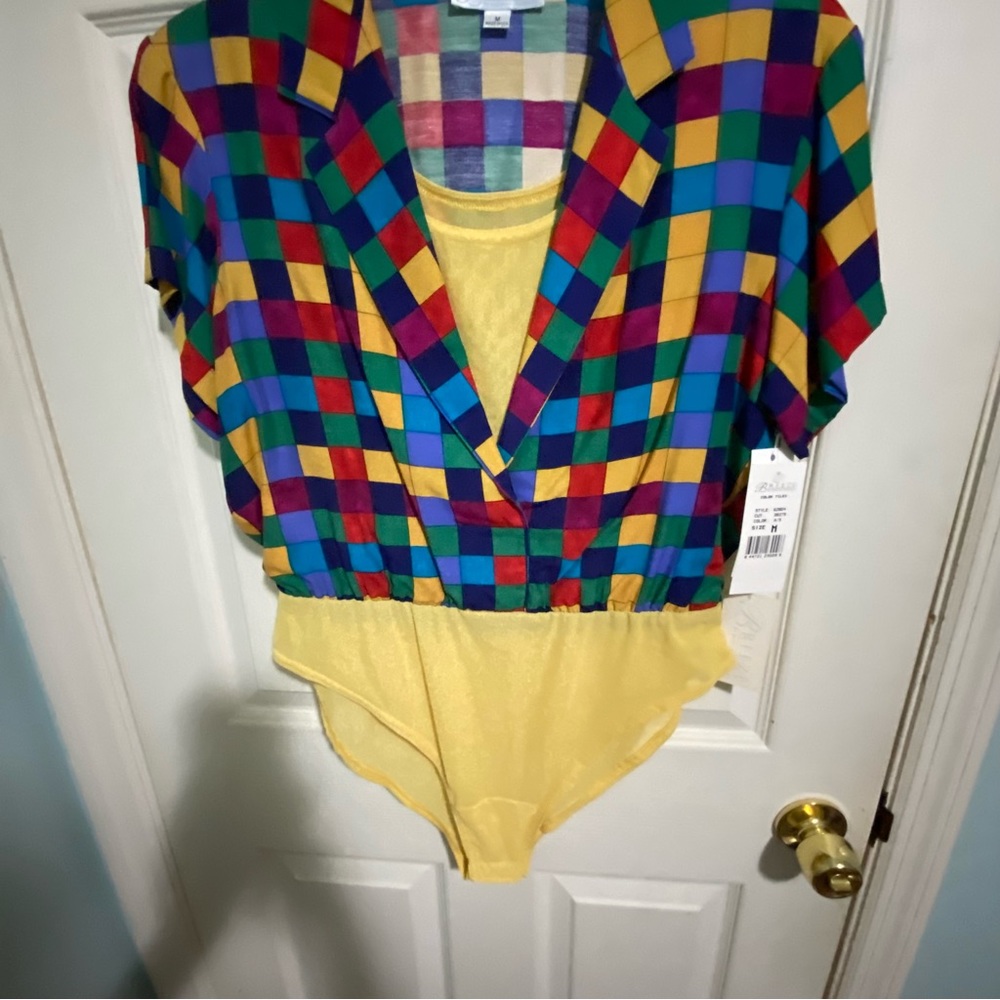 VTG Breeze by Dorothy Schoelen color tile body suit. NWT - Picture 4 of 4